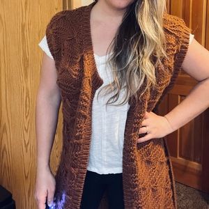 Ankle length vest sweater/cardigan-Some Days Lovin
